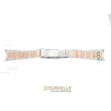Bracciale Rolex Oyster acciaio oro rosa 18kt ref. 72601 Datejust 116231 20mm nuovo